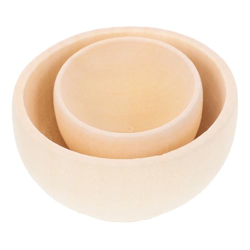 Gogogmee 2 Stück DIY Holzschalen zum Bemalen Unbemalte Kreativschalen für Zuhause für Bastelprojekte und Dekoration Geeignet für Familien und Schulaktivitäten Gogogmee 2 Stück DIY Holzschalen zum Bemalen Unbemalte Kreativschalen für Zuhause für Bastelprojekte und Dekoration Geeignet für Familien und Schulaktivitäten von Gogogmee