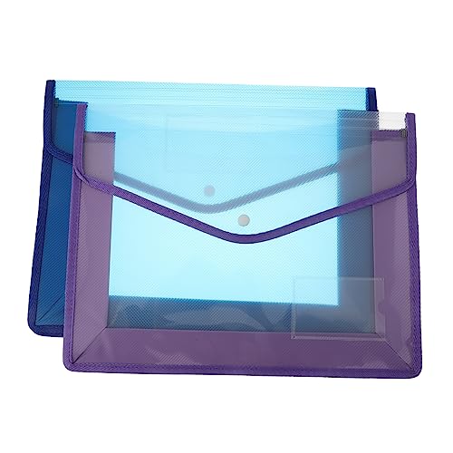 Gogogmee 2 Stück Dokumentenmappe mit Druckknopf Transparente Aufbewahrungstaschen für Büro und Schule Robuste Aktenbeutel für Stifte Schreibwaren und Farbe Zufällig Zufällige Farbe Gogogmee 2 Stück Dokumentenmappe mit Druckknopf Transparente Aufbewahrungstaschen für Büro und Schule Robuste Aktenbeutel für Stifte Schreibwaren und Farbe Zufällig Zufällige Farbe von Gogogmee