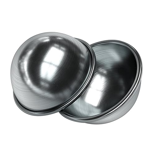 Gogogmee 2 Stück Metall Badekugel Formen für Diy Badebomben Ergonomisches Design Vielseitig Einsetzbar für Käse Mousse und Mehr Hochwertigem Material Gefertigt von Gogogmee