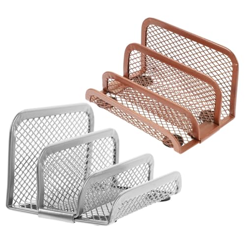 Gogogmee 2 Stück Metall File Holder Desktop Organizer Stabiles Filigranes Bücherregal Vertikaler Schreibtisch Aktenhalter für Büro und Zuhause Platzsparend Silber Roségold Gogogmee 2 Stück Metall File Holder Desktop Organizer Stabiles Filigranes Bücherregal Vertikaler Schreibtisch Aktenhalter für Büro und Zuhause Platzsparend Silber Roségold von Gogogmee