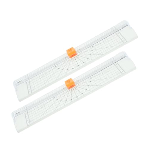 Gogogmee 2 Stück Papierschneider Mini Faltbar Präzises Schneidelineal Sicherer Leichter Papiertrimmer für Schule Büro Scrapbooking und Bastelprojekte Weiß Gogogmee 2 Stück Papierschneider Mini Faltbar Präzises Schneidelineal Sicherer Leichter Papiertrimmer für Schule Büro Scrapbooking und Bastelprojekte Weiß von Gogogmee