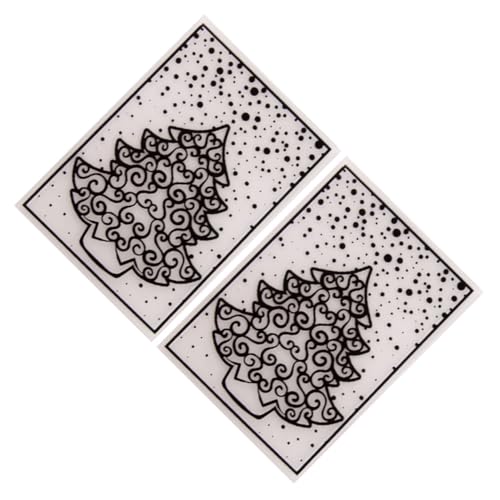Gogogmee 2 Stück Plastische Prägeschablonen Baum Stabile DIY Embossing Folder für Scrapbooking Albumdekoration Papierbasteln Kompatibel mit Prägemaschinen Langlebige Stanzvorlage von Gogogmee