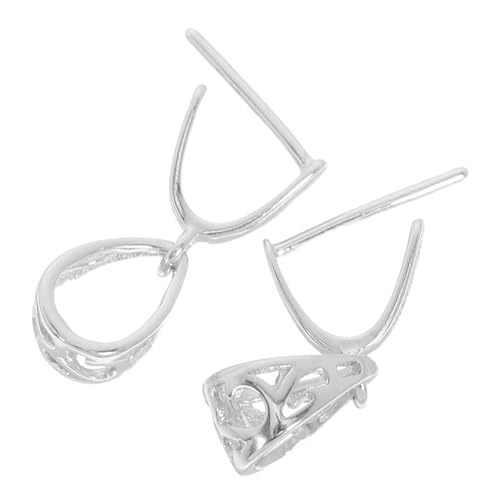 Gogogmee 2 Stück Silber Anhängerverschlüsse Mittelgroß Metall Verbindungselemente für Halsketten Armbänder Schmuck DIY Zubehör Langlebig Leicht und Vielseitig Einsetzbar von Gogogmee