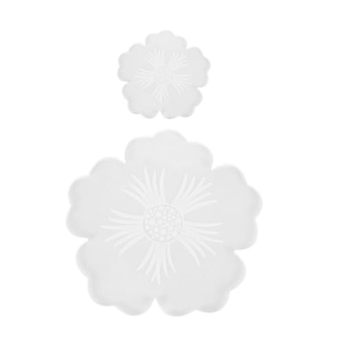 Gogogmee 2 Stück Silikon Epoxidharz Gießform DIY Blütenförmige Obsttablett Untersetzer Form Glatt Glänzend Bpa Frei für Resin Kunsthandwerk von Gogogmee