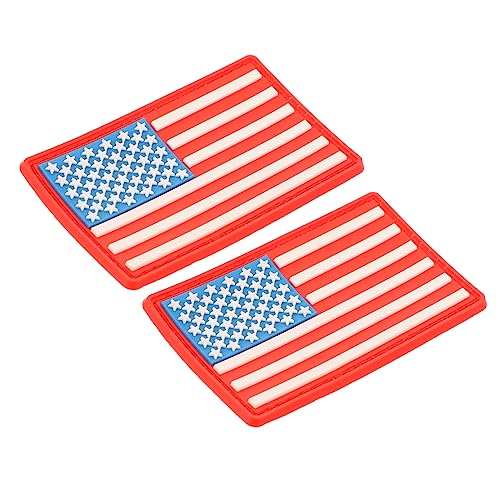 Gogogmee 2 Stück Sterne Und Streifen Rucksack Aufnäher Armbinden Flaggen Aufnäher Amerikanische Flagge Aufnäher Für Kleidung Dekorative Aufkleber Selbstklebender Aufnäher Basteln von Gogogmee