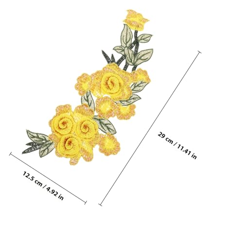 Gogogmee 2 Stück Teiliges Besticktes Blumen DIY patch Gestickte Applikationen in Gelb Robuste Stickerei zum Aufnähen oder Aufbügeln für Kleidung Taschen Hüte Schuhe Waschbar und Dekorativ Gogogmee 2 Stück Teiliges Besticktes Blumen DIY patch Gestickte Applikationen in Gelb Robuste Stickerei zum Aufnähen oder Aufbügeln für Kleidung Taschen Hüte Schuhe Waschbar und Dekorativ von Gogogmee