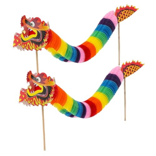 Gogogmee 2 Stück Teiliges Chinesischer Papierdrache Handgehaltene Drachen Spielzeuge für Neujahrsdekoration und Frühlingsfest Gogogmee 2 Stück Teiliges Chinesischer Papierdrache Handgehaltene Drachen Spielzeuge für Neujahrsdekoration und Frühlingsfest von Gogogmee