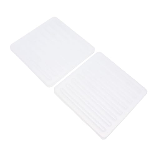 Gogogmee 2 Stück Teiliges DIY Untersetzer Silikonform Kreative Rechteckige Gießform für Individuelle Cup Mat Herstellung Kompakt Leicht zu Lagern für Bastelenthusiasten und Personalisierte von Gogogmee