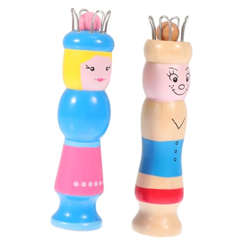 Gogogmee 2 Stück Teiliges DIY Webstuhl Cartoon Puppe Form Strickmaschine für Anfänger Handarbeit Geschenkidee für Familie Gogogmee 2 Stück Teiliges DIY Webstuhl Cartoon Puppe Form Strickmaschine für Anfänger Handarbeit Geschenkidee für Familie von Gogogmee