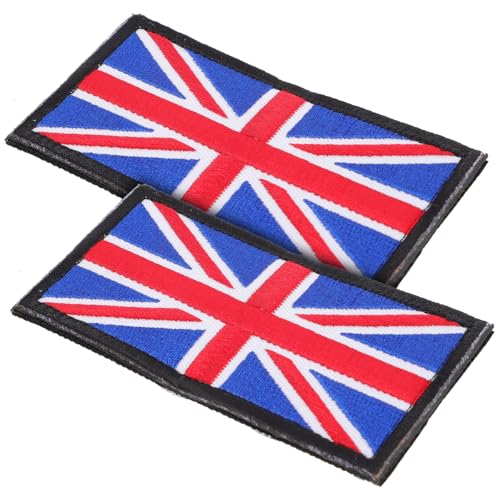 Gogogmee 2 Stück Teiliges Flaggen Aufnäher Bestickter Nationalflaggen Patch mit Flauschband Hochwertiges Bügelbild für Kleidung Rucksäcke Uniformen Einfache Anbringung Langlebig von Gogogmee