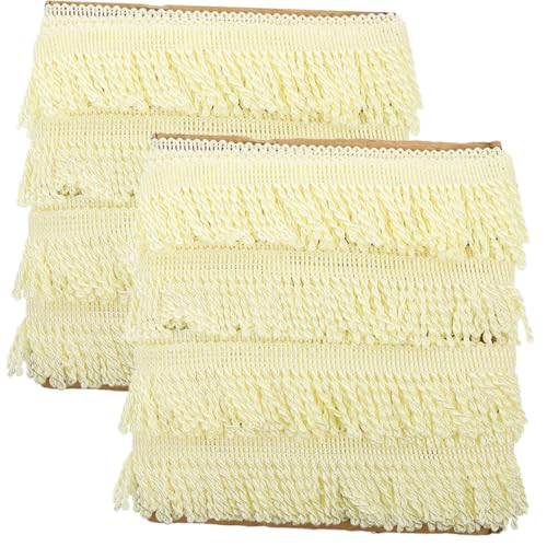 Gogogmee 2 Stück Teiliges Gardinenfransen aus Hochwertigem Stoff Feine Verarbeitung Zuschneidbar Vielseitig für DIY Gardinen Sofas Kissen und Heimdekoration Hochwertiger Spitzenstoff für Gogogmee 2 Stück Teiliges Gardinenfransen aus Hochwertigem Stoff Feine Verarbeitung Zuschneidbar Vielseitig für DIY Gardinen Sofas Kissen und Heimdekoration Hochwertiger Spitzenstoff für von Gogogmee