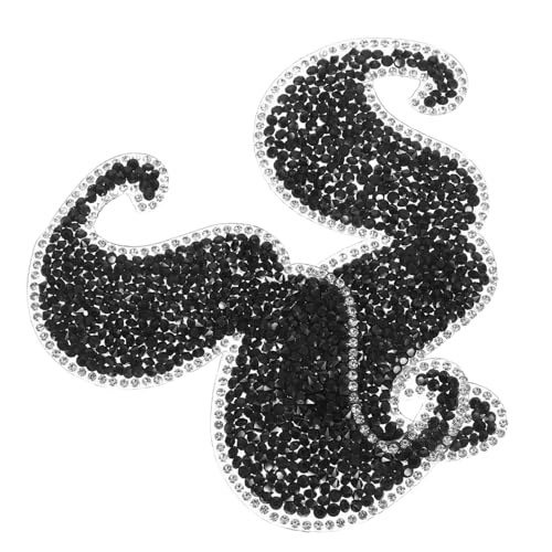 Gogogmee 2 Stück Teiliges Große Bartapplikationen zum Aufbügeln DIY Kleidung Reparatur Patches für Jacken Hüte Taschen Jeans Modische Textilaufnäher von Gogogmee