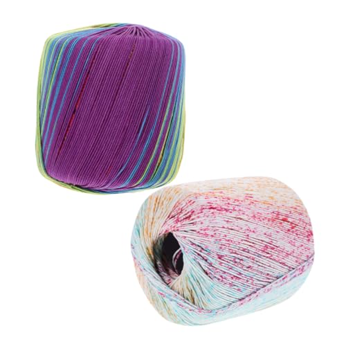 Gogogmee 2 Stück Teiliges Häkelgarn Buntes Baumwollgarn Weich Robust für DIY Handstricken Schals Mützen Decken Vielseitig Anfänger Geeignet Farbintensives Mehrfarbengarn Gogogmee 2 Stück Teiliges Häkelgarn Buntes Baumwollgarn Weich Robust für DIY Handstricken Schals Mützen Decken Vielseitig Anfänger Geeignet Farbintensives Mehrfarbengarn von Gogogmee