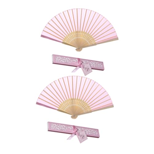 Gogogmee 2 Stück Teiliges Klassisches Faltbarer Bambusfächer mit Zartem Chinesischem Stil Rosa Handlicher Damen Handfächer für Hochzeit Tanz Partydekoration Aufbewahrungsbox Gogogmee 2 Stück Teiliges Klassisches Faltbarer Bambusfächer mit Zartem Chinesischem Stil Rosa Handlicher Damen Handfächer für Hochzeit Tanz Partydekoration Aufbewahrungsbox von Gogogmee