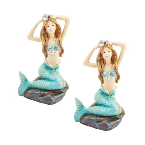 Gogogmee 2 Stück Teiliges Meerjungfrauen Statue aus Kunstharz Aquarium Dekoration für Fischbecken Natürliche Fischteich Landschaftsfigur Geeignet als Tisch und Wohnaccessoire Gogogmee 2 Stück Teiliges Meerjungfrauen Statue aus Kunstharz Aquarium Dekoration für Fischbecken Natürliche Fischteich Landschaftsfigur Geeignet als Tisch und Wohnaccessoire von Gogogmee
