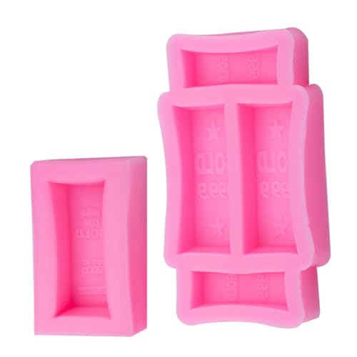 Gogogmee 2 Stück Teiliges Silikon Gießform Goldbarrenform Flexibel Wiederverwendbar für Basteln Seifen Kerzen DIY Kreative Formen Langlebig Leicht zu Reinigen Rosa Gogogmee 2 Stück Teiliges Silikon Gießform Goldbarrenform Flexibel Wiederverwendbar für Basteln Seifen Kerzen DIY Kreative Formen Langlebig Leicht zu Reinigen Rosa von Gogogmee