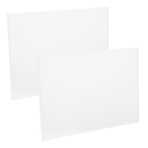 Gogogmee 2 Stück Transparente Acryl Datei Halter für Büro Doppelter Dokumenten Halter Klare Präsentationsbox für Arbeitsumfeld von Gogogmee