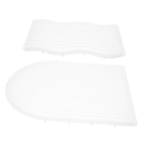 Gogogmee 2 Stück Untersetzer Form für Diy Flexible Epoxidharz Gießform Große und Bogenform für Home Office Dekoration und Bastelprojekte Gogogmee 2 Stück Untersetzer Form für Diy Flexible Epoxidharz Gießform Große und Bogenform für Home Office Dekoration und Bastelprojekte von Gogogmee