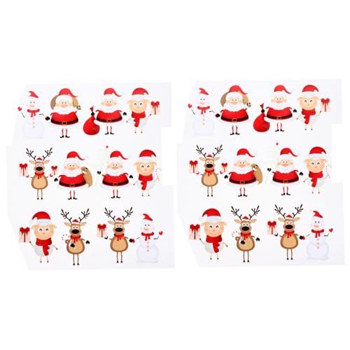 Gogogmee 2 Stück Weihnachtliche Bügelbilder Patch mit Motiven Waschbeständige Weihnachts Applikationen zum Aufbügeln DIY Textiltransfer für Kleidung Taschen Mützen T Shirts Gogogmee 2 Stück Weihnachtliche Bügelbilder Patch mit Motiven Waschbeständige Weihnachts Applikationen zum Aufbügeln DIY Textiltransfer für Kleidung Taschen Mützen T Shirts von Gogogmee