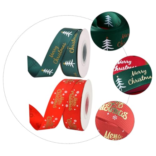 Gogogmee 2 Stück Weihnachtliches Dekoband Breit mit Schneeflocken und Tannenbaum Motiv Dickes Geschenkband für Geschenkverpackung Weihnachtsbaumdeko Party und Heimdekoration Gogogmee 2 Stück Weihnachtliches Dekoband Breit mit Schneeflocken und Tannenbaum Motiv Dickes Geschenkband für Geschenkverpackung Weihnachtsbaumdeko Party und Heimdekoration von Gogogmee