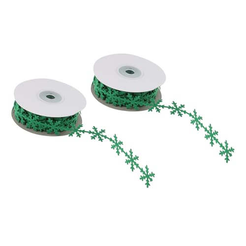 Gogogmee 2 Stück Weihnachtliches Geschenkband Schneeflocken Dekoratives Geschenkverpackungsband aus Hochwertigem Vliesstoff Langlebig für Geschenkverpackungen und Festliche Partydekoration Gogogmee 2 Stück Weihnachtliches Geschenkband Schneeflocken Dekoratives Geschenkverpackungsband aus Hochwertigem Vliesstoff Langlebig für Geschenkverpackungen und Festliche Partydekoration von Gogogmee