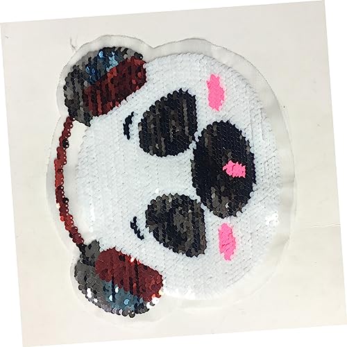 Gogogmee 2 Stück Wendbare Pailletten Stickerei Patches Panda Ohrhörer Stoffaufkleber Cartoon Tiermotive Langlebig und Farbwechselnd zum Aufnähen Kleidung und Taschen Gogogmee 2 Stück Wendbare Pailletten Stickerei Patches Panda Ohrhörer Stoffaufkleber Cartoon Tiermotive Langlebig und Farbwechselnd zum Aufnähen Kleidung und Taschen von Gogogmee