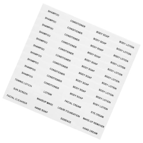 Gogogmee 20 Blatt Transparente Wasserdichte Kosmetiketiketten für Reise Flaschen Selbstklebende Nachfüllaufkleber für Shampoo Handseife und Lotion Langlebige Organizer Aufkleber für Gogogmee 20 Blatt Transparente Wasserdichte Kosmetiketiketten für Reise Flaschen Selbstklebende Nachfüllaufkleber für Shampoo Handseife und Lotion Langlebige Organizer Aufkleber für von Gogogmee