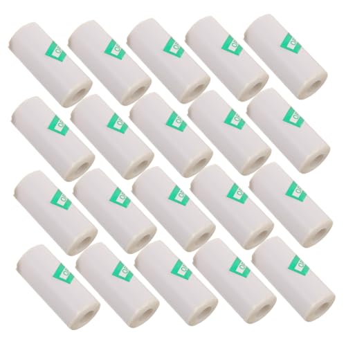 Gogogmee 20 Rollen Selbstklebende Thermopapier-etiketten für Mini Thermodrucker Langlebig Kompatibel mit Thermokamera-druckern für Büro Lager Versand und Organisation von Gogogmee