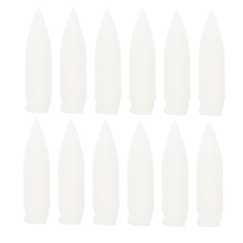 Gogogmee 20 Stück Ersatzspitze für Markierstifte ziehen Stiftspitzen malen Kunst Farbmarkierungsspitze Ersatzstiftspitzen Nibs Farbe Ersatzmarkierungsspitzen Marker-Stift-Punkte Nylon Weiß von Gogogmee