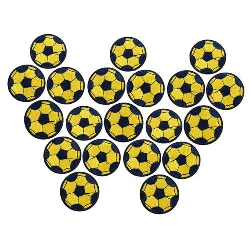 Gogogmee 20 Stück Fußball Stickerei Applikationen Patches für Kleidung Leichte Aufnäher zum Nähen und Aufbügeln Dekorative Stoffflicken zum Reparieren und Verzieren von Jeans Taschen Gogogmee 20 Stück Fußball Stickerei Applikationen Patches für Kleidung Leichte Aufnäher zum Nähen und Aufbügeln Dekorative Stoffflicken zum Reparieren und Verzieren von Jeans Taschen von Gogogmee