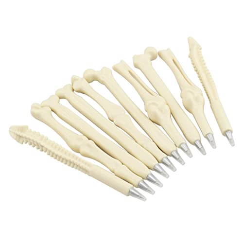 Gogogmee 20 Stück Knochenförmiger Kugelschreiber Junge Skelett Farbe Kind Arzt Freund Bleistift Form Pflege Ästhetisch Krankenschwester Multipack Schwarz Zufällige Farbe von Gogogmee