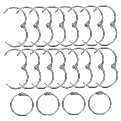 Gogogmee 20 Stück Metallringe Für Lose Blätter: Schnell Zu Öffnende Binderringe Zum Binden Von Karteikarten, Karteikarten, Sammelalben – Notizbuchbindung, Bürobedarf Gogogmee 20 Stück Metallringe Für Lose Blätter: Schnell Zu Öffnende Binderringe Zum Binden Von Karteikarten, Karteikarten, Sammelalben – Notizbuchbindung, Bürobedarf von Gogogmee