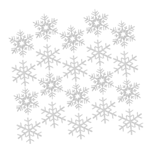 Gogogmee 20 Stück Schneeflocken Stoffaufnäher für Kleidung DIY Bastelmaterial für Winterdekoration und Reparatur für Haaraccessoires und Kreative Projekte Gogogmee 20 Stück Schneeflocken Stoffaufnäher für Kleidung DIY Bastelmaterial für Winterdekoration und Reparatur für Haaraccessoires und Kreative Projekte von Gogogmee