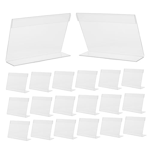 Gogogmee 20 Stück Teiliges Acryl Förmiges Schild Display Klarer Stabiler Etikettenhalter Leichter Austausch Bruchfest Platzsparend für Einzelhandel Supermarkt Kühlschrank Verkaufstheke Gogogmee 20 Stück Teiliges Acryl Förmiges Schild Display Klarer Stabiler Etikettenhalter Leichter Austausch Bruchfest Platzsparend für Einzelhandel Supermarkt Kühlschrank Verkaufstheke von Gogogmee