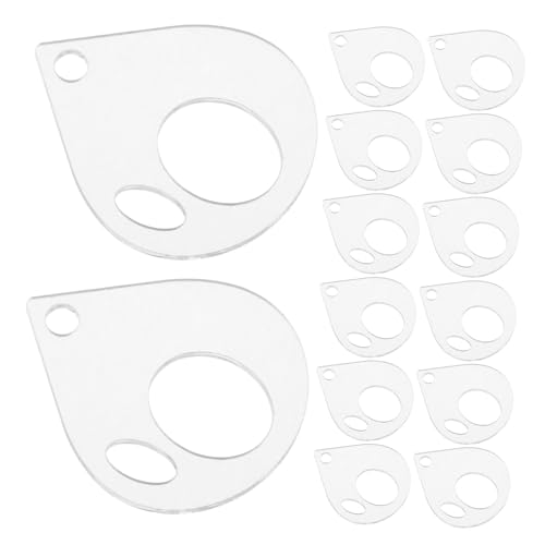 Gogogmee 20 Stück Teiliges Acryl Set Stickgarn Spulen Organizer Transparente Fadentropfen zum Aufwickeln und Ordnen von Stickgarn Nähzubehör für Diy Handarbeiten und Fadenaufbewahrung von Gogogmee