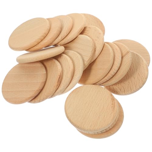 Gogogmee 20 Stück Teiliges Buche Holzscheiben Unvollendete Runde Holzausschnitte DIY Basteln Handwerk Dekorationen Natürliche Holzrundlinge für Malerei und Kreative Verzierungen Gogogmee 20 Stück Teiliges Buche Holzscheiben Unvollendete Runde Holzausschnitte DIY Basteln Handwerk Dekorationen Natürliche Holzrundlinge für Malerei und Kreative Verzierungen von Gogogmee