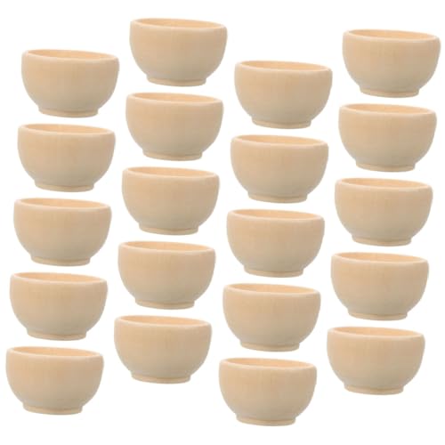 Gogogmee 20 Stück Teiliges DIY Mini Holzschalen aus Robustem Naturholz Kleine Holzornamente zum Bemalen für Kinderbasteln Montessori und Sortierhilfe Rustikale Dekoration Gogogmee 20 Stück Teiliges DIY Mini Holzschalen aus Robustem Naturholz Kleine Holzornamente zum Bemalen für Kinderbasteln Montessori und Sortierhilfe Rustikale Dekoration von Gogogmee