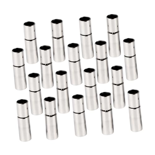 Gogogmee 20 Stück Teiliges DIY Schmuckverschluss Silber Langlebige Leichte Armband Halskettenverschlüsse für Handgefertigte Freundschaftsarmbänder Lederbänder Schmuckherstellung und von Gogogmee