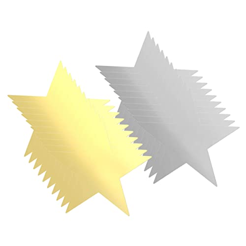 Gogogmee 20 Stück Teiliges Doppelseitiger Papier Fünfecksterne Gold und Silber Handgeschnittene Wanddekoration für Klassenzimmer Diy Bastelprojekte und Party Deko Kinderfreundliche Papier Gogogmee 20 Stück Teiliges Doppelseitiger Papier Fünfecksterne Gold und Silber Handgeschnittene Wanddekoration für Klassenzimmer Diy Bastelprojekte und Party Deko Kinderfreundliche Papier von Gogogmee