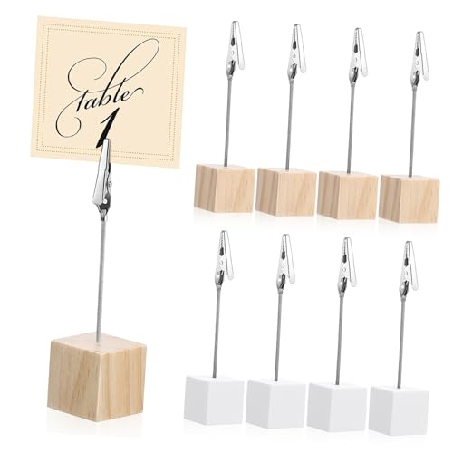 Gogogmee 20 Stück Teiliges Fotohalter aus Holz Stabile und Kartenhalter mit Clips Weiße und Natürliche Farben für Büro Party Hotel und Zuhause Einfach zu Verwenden und Dekorativ Gogogmee 20 Stück Teiliges Fotohalter aus Holz Stabile und Kartenhalter mit Clips Weiße und Natürliche Farben für Büro Party Hotel und Zuhause Einfach zu Verwenden und Dekorativ von Gogogmee