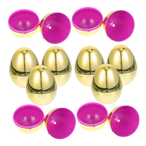 Gogogmee 20 Stück Teiliges Goldene Befüllbare Ostereier aus Kunststoff Wiederverwendbare Osterdekoration Geschenkboxen für Osterparty Familien und Bürodekoration Gogogmee 20 Stück Teiliges Goldene Befüllbare Ostereier aus Kunststoff Wiederverwendbare Osterdekoration Geschenkboxen für Osterparty Familien und Bürodekoration von Gogogmee