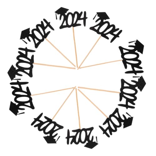 Gogogmee 20 Stück Teiliges Graduation Cupcake Toppers Abschluss Party Tortendeko Schwarze Papier-motiv Picks Kreative Cake Decorations für Abschlussfeier und Schulabschluss Gogogmee 20 Stück Teiliges Graduation Cupcake Toppers Abschluss Party Tortendeko Schwarze Papier-motiv Picks Kreative Cake Decorations für Abschlussfeier und Schulabschluss von Gogogmee