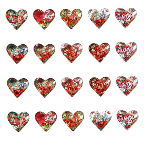Gogogmee 20 Stück Teiliges Herzförmiges Glas Cartoon Love Muster Schmuck Zubehör Transparentes Patch Ornament Mix Styles für Kleidung Schuhe DIY Dekoration Gogogmee 20 Stück Teiliges Herzförmiges Glas Cartoon Love Muster Schmuck Zubehör Transparentes Patch Ornament Mix Styles für Kleidung Schuhe DIY Dekoration von Gogogmee