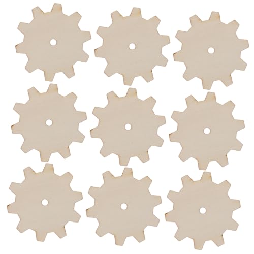 Gogogmee 20 Stück Teiliges Holz Zahnräder aus Robustem Holz Glatte Oberfläche Langlebig und Bruchsicher Vielseitig für DIY Basteln Dekoration Party und Wohnraumgestaltung von Gogogmee