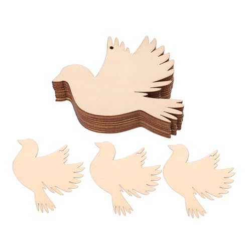 Gogogmee 20 Stück Teiliges Holzvogel Anhänger zum Bemalen mit Bohrung und Hanfseil Naturbelassene Taubenform Deko für Hochzeit Geburtstag Diy Bastelprojekt Handliche Holzscheiben für Gogogmee 20 Stück Teiliges Holzvogel Anhänger zum Bemalen mit Bohrung und Hanfseil Naturbelassene Taubenform Deko für Hochzeit Geburtstag Diy Bastelprojekt Handliche Holzscheiben für von Gogogmee