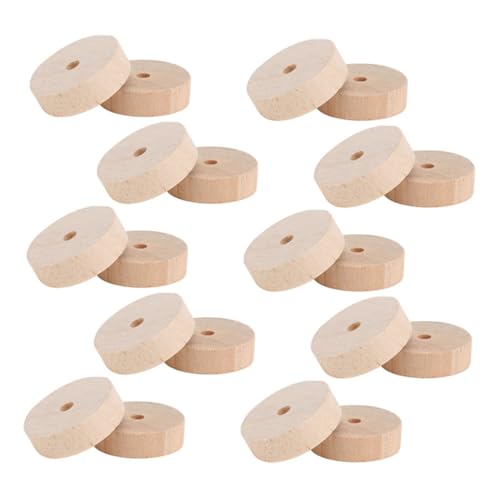 Gogogmee 20 Stück Teiliges Kleine Holzräder zum Basteln Unlackiert Dicke Innenloch Vielseitig für DIY Holzmodelle und Kreative Handwerksprojekte Gogogmee 20 Stück Teiliges Kleine Holzräder zum Basteln Unlackiert Dicke Innenloch Vielseitig für DIY Holzmodelle und Kreative Handwerksprojekte von Gogogmee