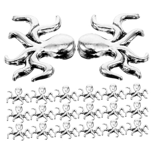 Gogogmee 20 Stück Teiliges Kleine Octopus Charms aus Metall mit Kleinem Stabile DIY Schmuckanhänger für Armband Halskette Schlüsselanhänger Praktische Bastelzubehör für Schmuckherstellung Gogogmee 20 Stück Teiliges Kleine Octopus Charms aus Metall mit Kleinem Stabile DIY Schmuckanhänger für Armband Halskette Schlüsselanhänger Praktische Bastelzubehör für Schmuckherstellung von Gogogmee