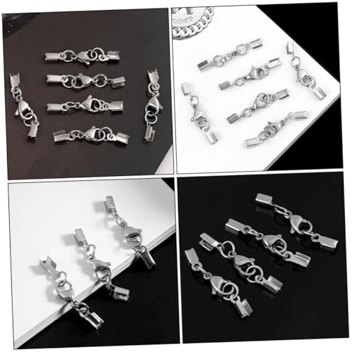Gogogmee 20 Stück Teiliges Lobster Karabiner Verschlüsse Schmuckverbinder Robust Langlebig für DIY Armband Halskette Schnur Schmuckherstellung Zubehör von Gogogmee