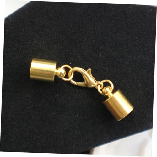 Gogogmee 20 Stück Teiliges Lobster Karabinerverschluss Langlebiger Schmuckverschluss mit Loch Multifunktionaler Lederband und Schnur Armband Verbinder für DIY Halsketten und Armbänder von Gogogmee