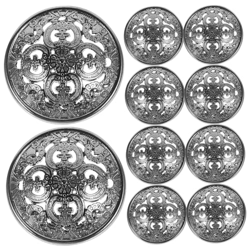 Gogogmee 20 Stück Teiliges Metallknöpfe im Vintage-design Langlebige Verschleißfeste Kleidungsknöpfe mit Zwei Löchern für DIY Nähen Reparatur von Jacken Blazern Mänteln und Pullovern von Gogogmee
